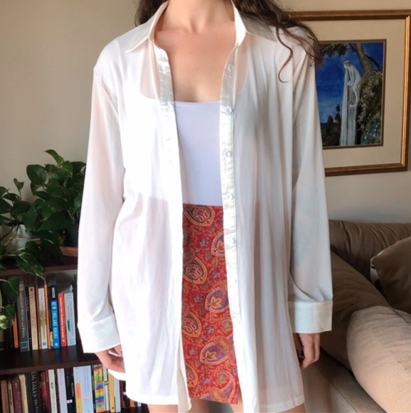 Oversized White Button Down Shirts